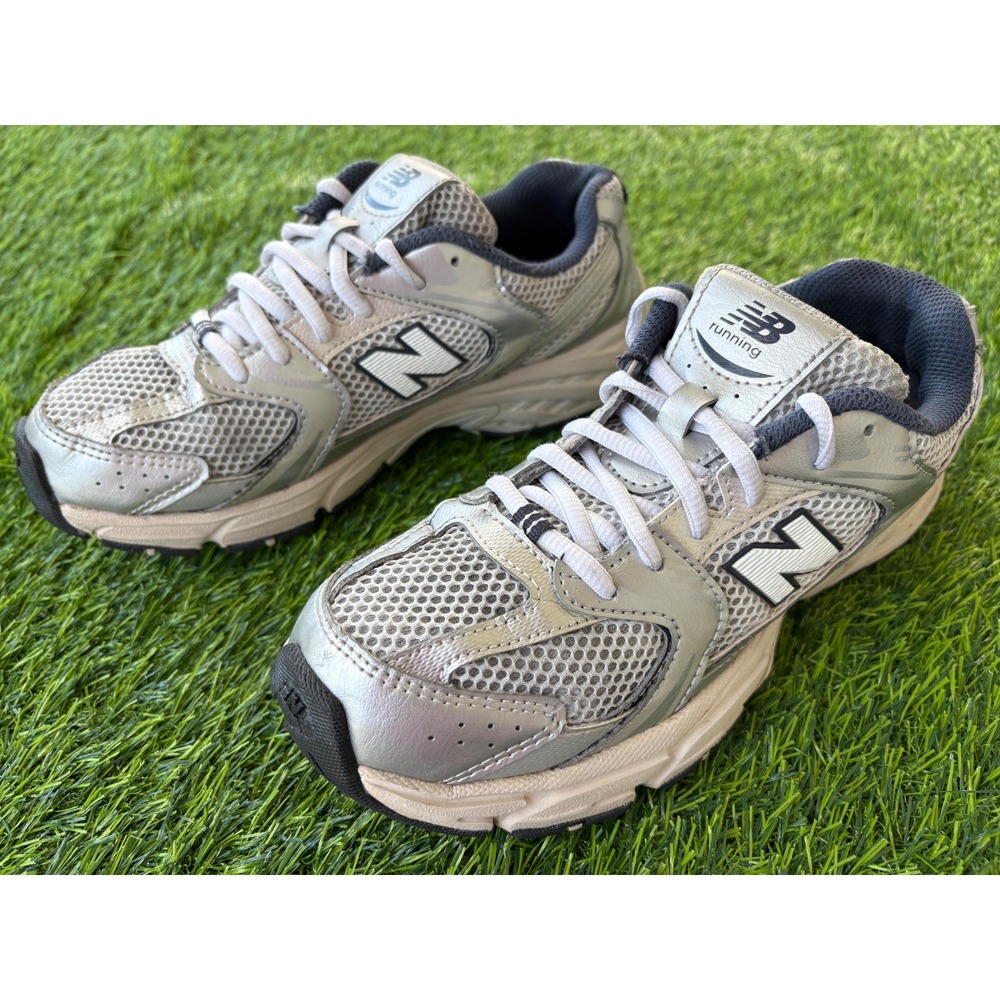 New Balance 530 Silver Metallic Mesh Running Shoes Womens 7.5 MR530LG